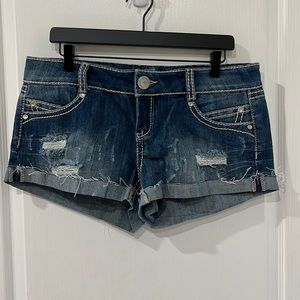 Denim shorts